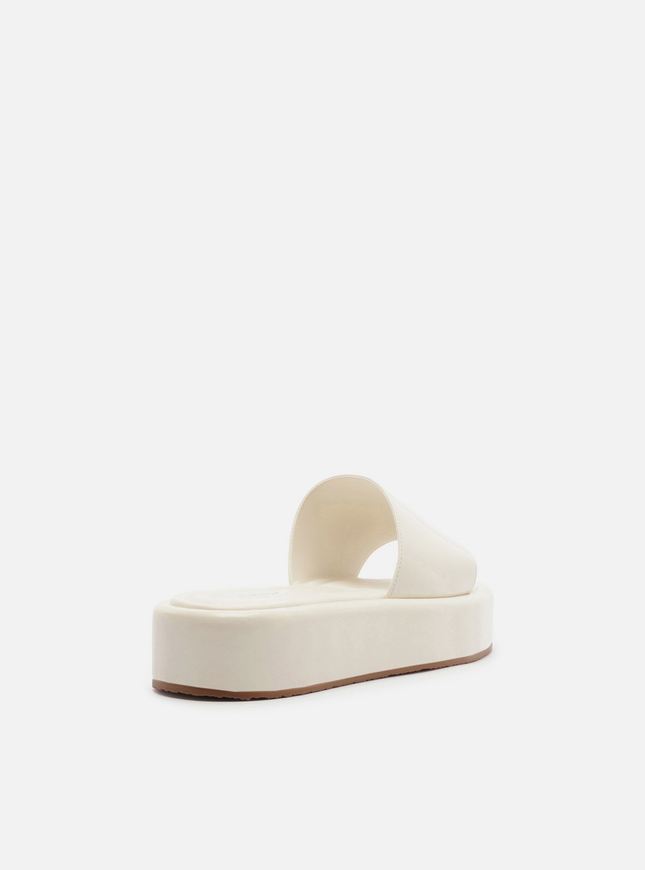 Tamanco Branco Couro Flatform Tira Emma — foto 3