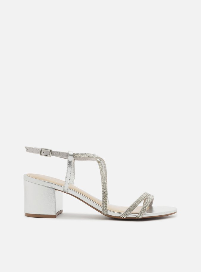 Sandalia prata arezzo sales