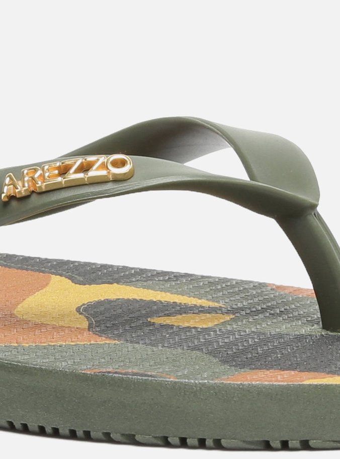 Chinelo de Dedo Camuflado Verde Brizza