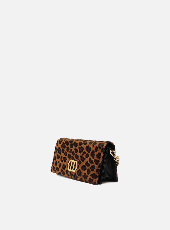 Clutch Animal Print Pequena Metal