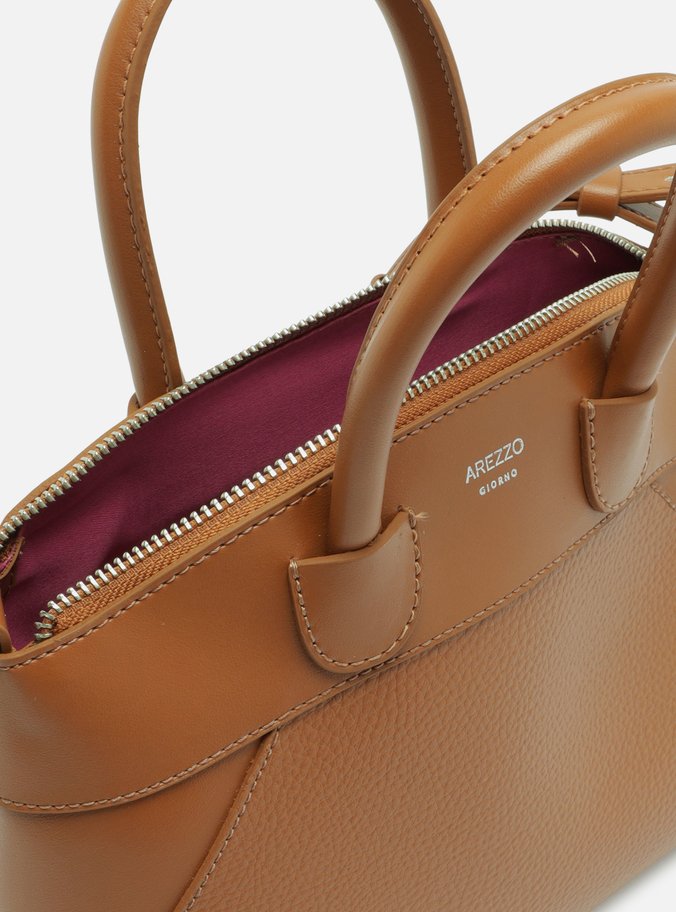 Bolsa Tote Caramelo Média Mix Texturas