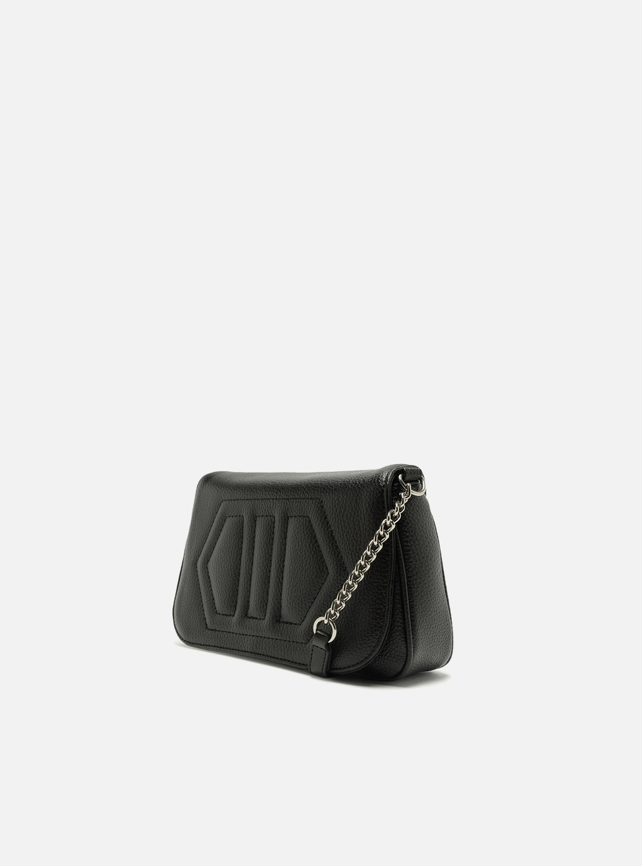 Bolsa Tiracolo Preta Verona Pequena Corrente — foto 2