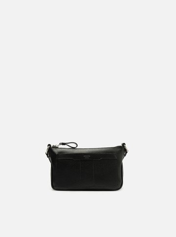 Bolsa Tiracolo Preta Pequena Recortes