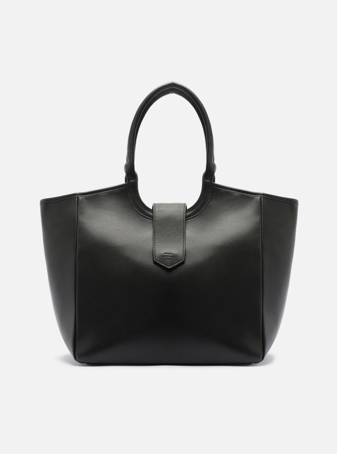 Bolsa Preta Tote Média