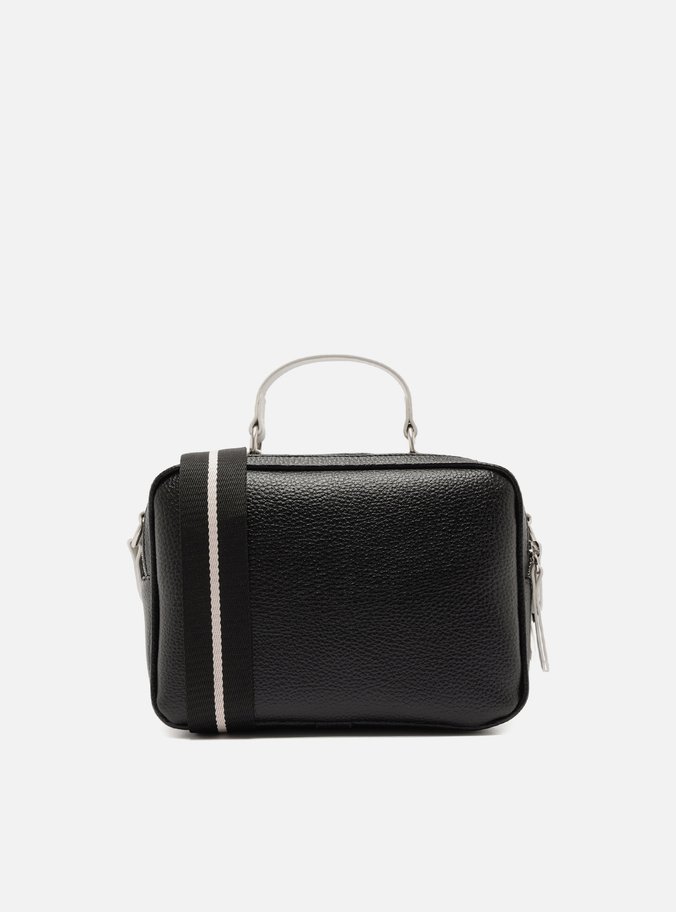 Bolsa Tiracolo Preta Camurcina Prione Média