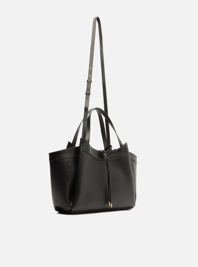 Bolsa Tote Preta Grande Bag Charm