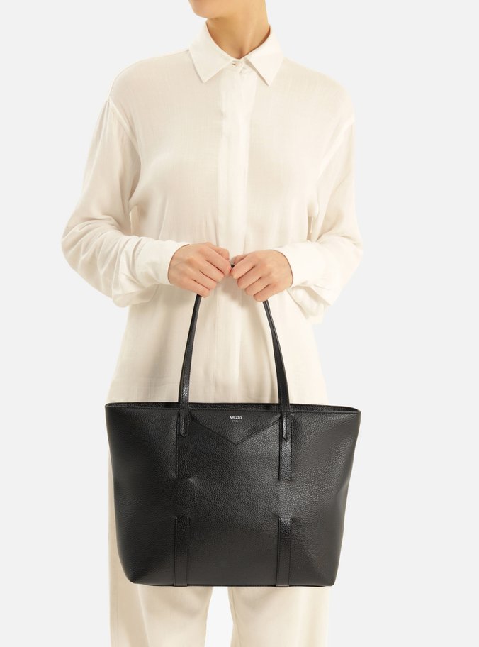 Bolsa Shopping Preta Grande Tiras