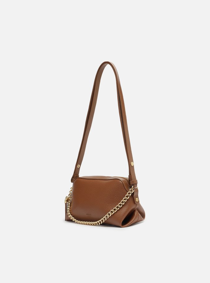 Bolsa Tote Caramelo Pequena Tag Corrente