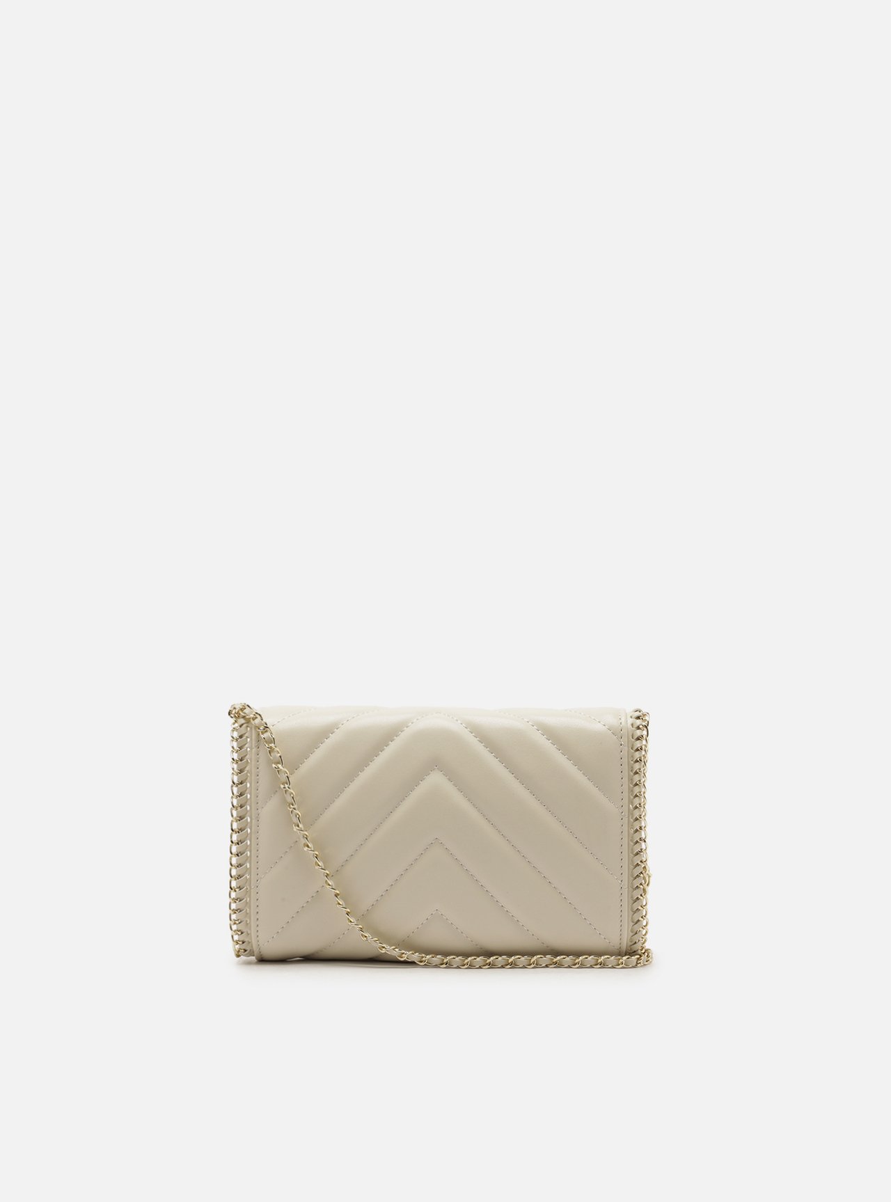 Bolsa Tiracolo Off-White Pequena Matelassê Corrente — foto 3
