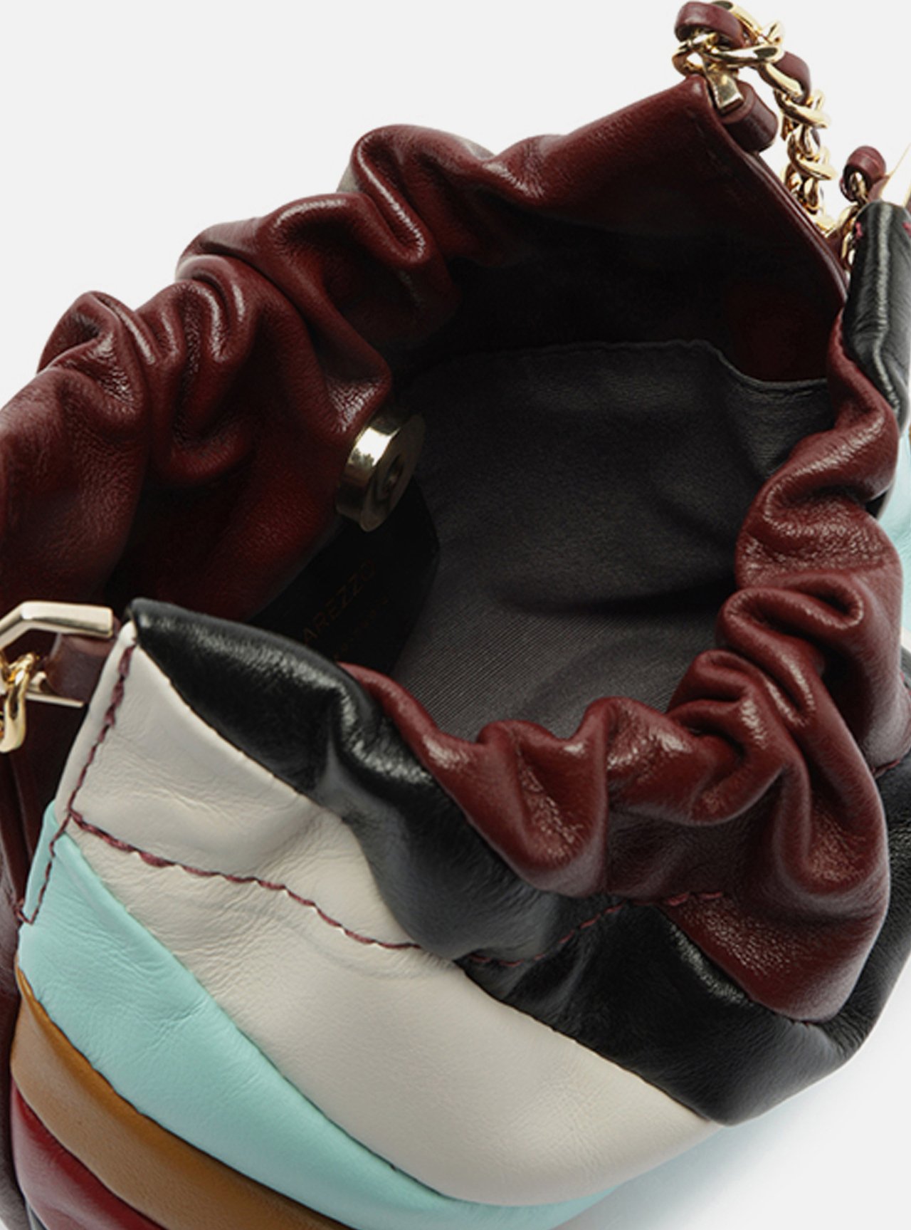 Bolsa Tiracolo Couro Multicolorida Pequena — foto 4