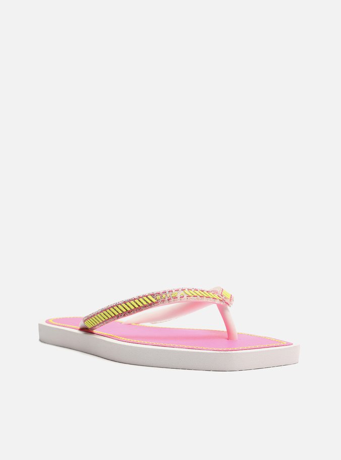 Chinelo de Dedo Branco Square Brizza Sport