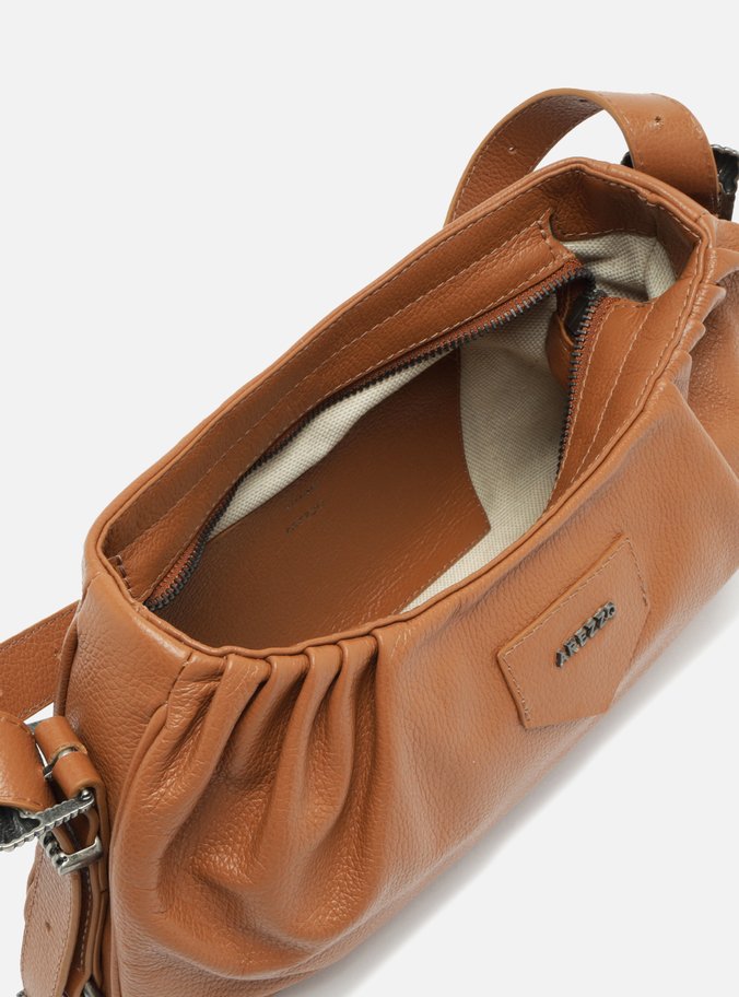 Bolsa Tiracolo Marrom Couro Média Western