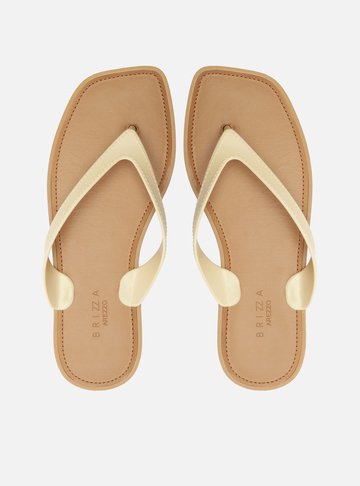 Chinelo de Dedo Branco Tira V Brizza