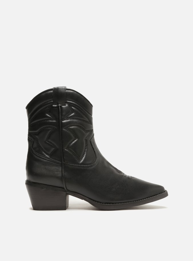 Bota Preta Cano Curto Western Easy