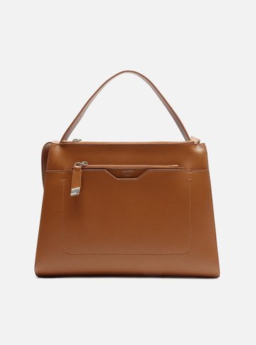 Bolsa Tote Marrom Camel Emilly Grande