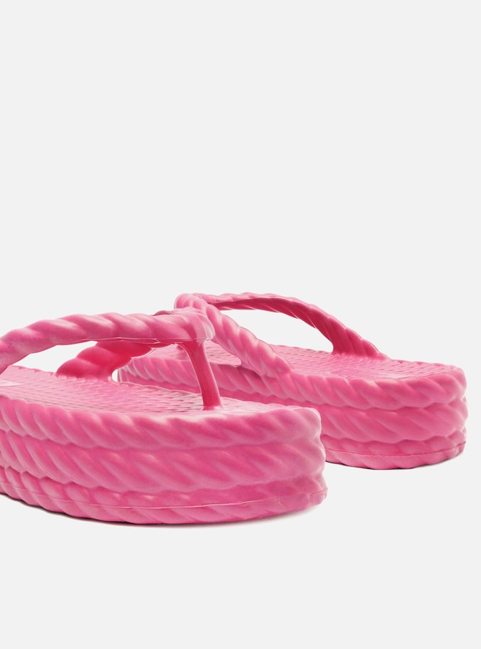 Sandália Rosa Flatform Marrocos Mid