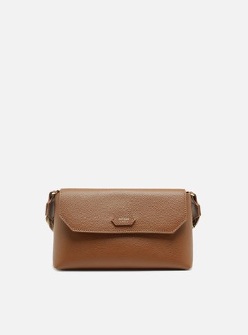 Bolsa Tiracolo Marrom Média Alça Gorgurão