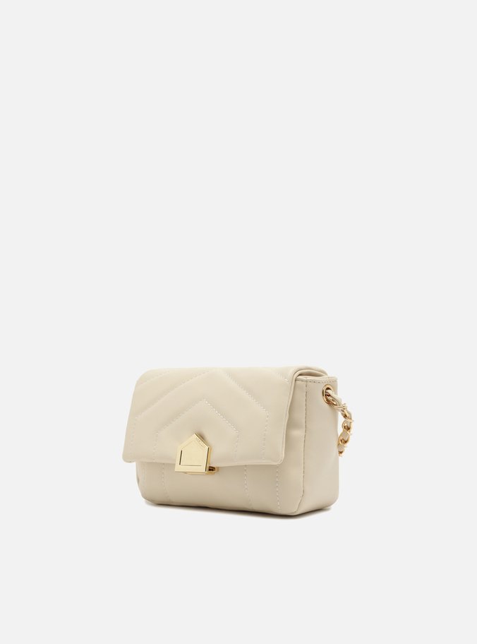 Bolsa Off-White Tiracolo Média Matelassê