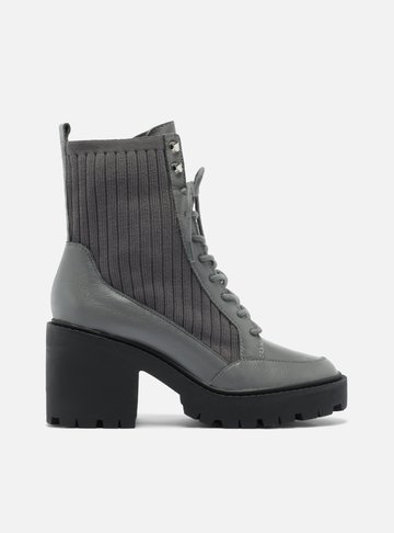 Bota Cinza Salto Médio