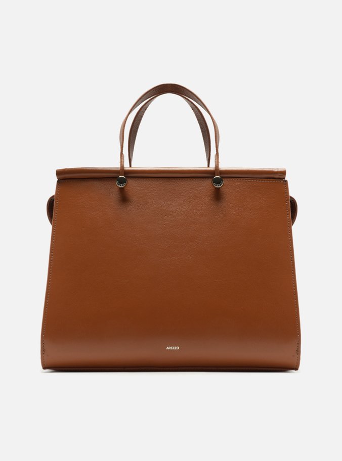 Bolsa Shopping Marrom Couro Fontana Grande