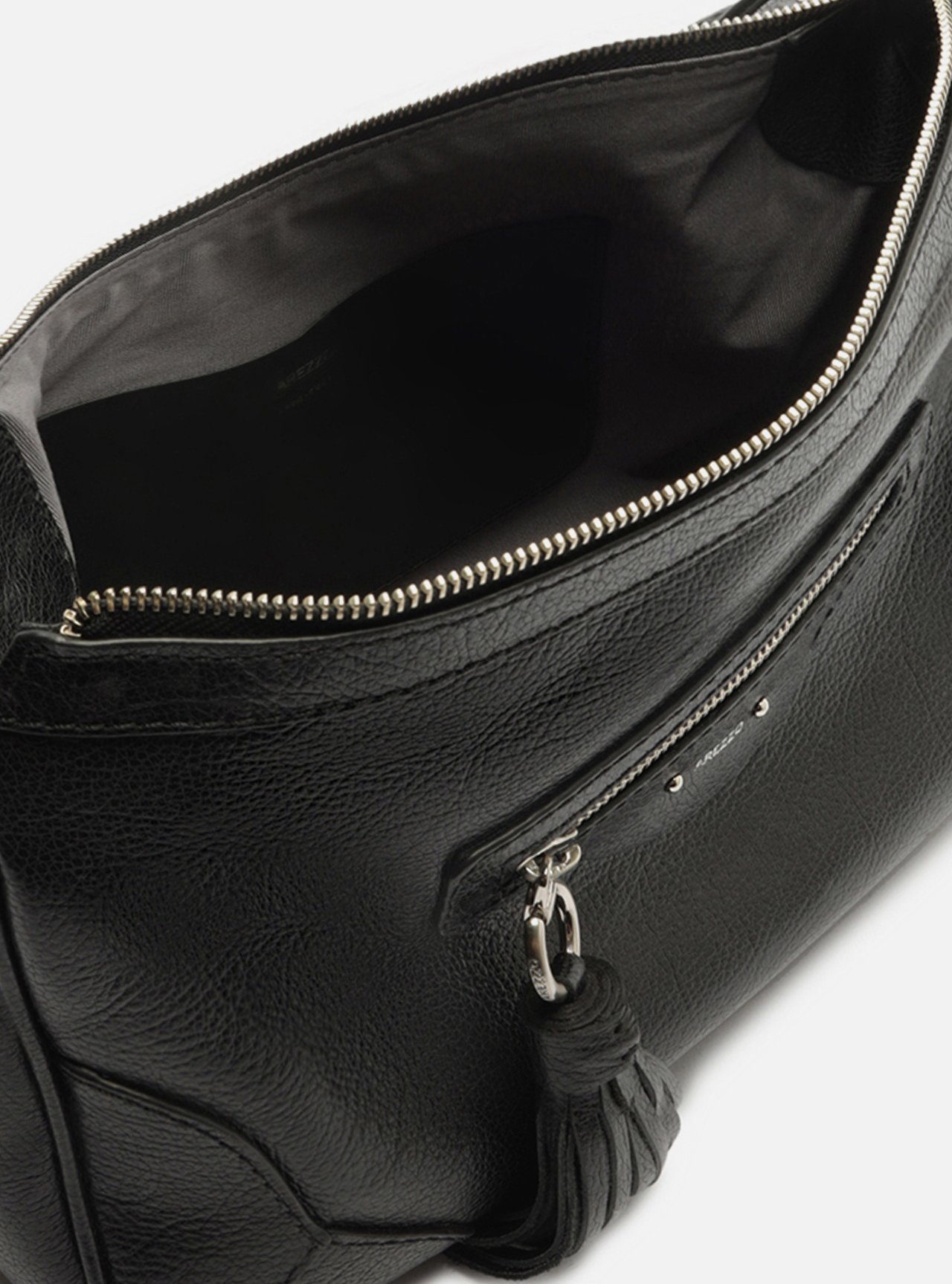 Bolsa Shoulder Preta Couro Grande Barbicacho — foto 4