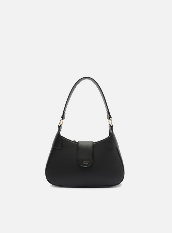 Bolsa Tiracolo Preta Média Alça Corrente