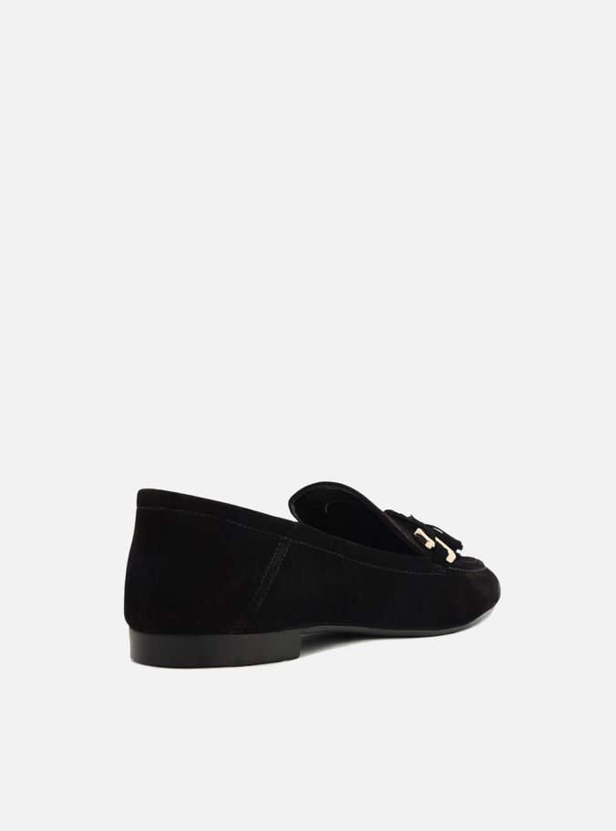 Mocassim Preto Nobuck Metal Barbicacho