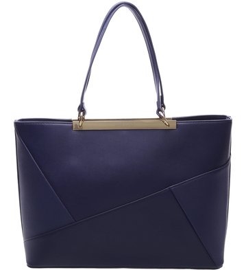 Bolsa Shopping Patchwork Navy