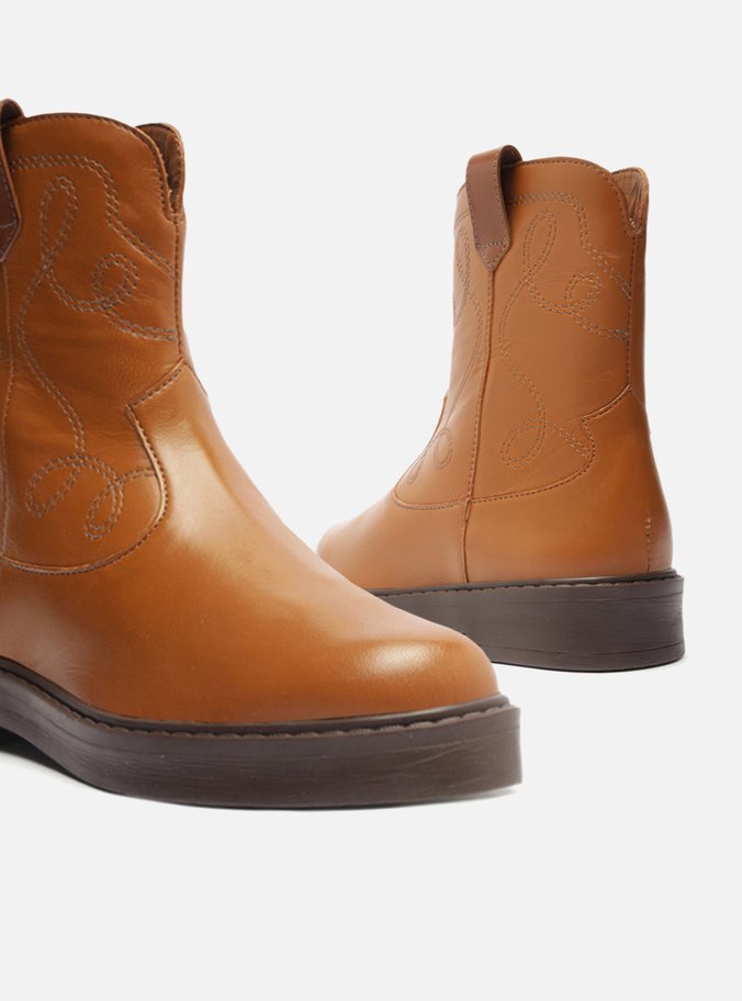 Bota Infantil Marrom Cano Médio Western Georgia