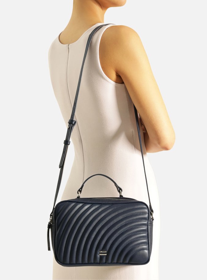 Bolsa Tiracolo Azul Média Elisa