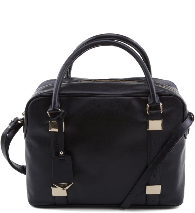 Bolsa Bowling Couro Preta