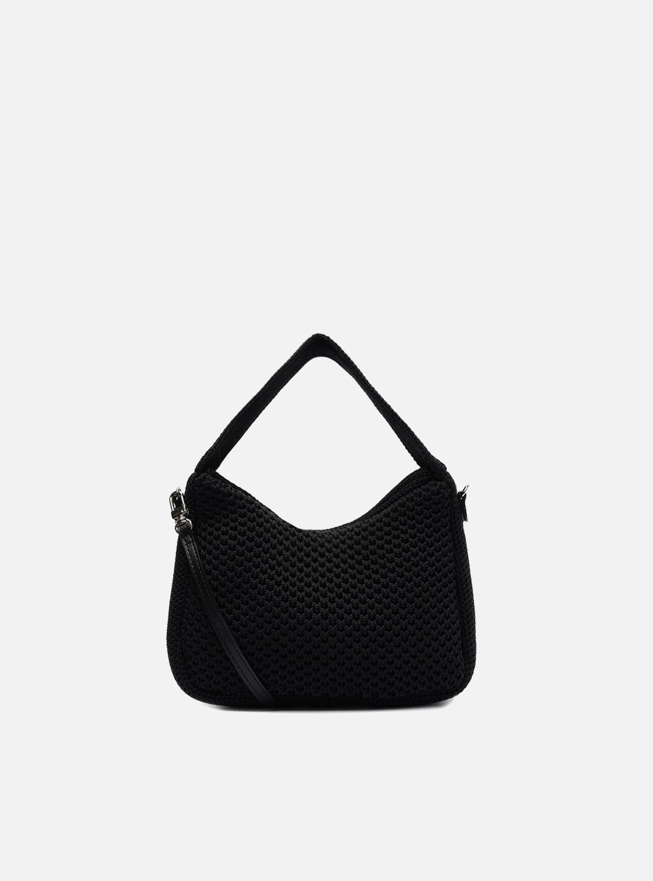 Clutch Preta Pequena Multimaterial Brizza — foto 3