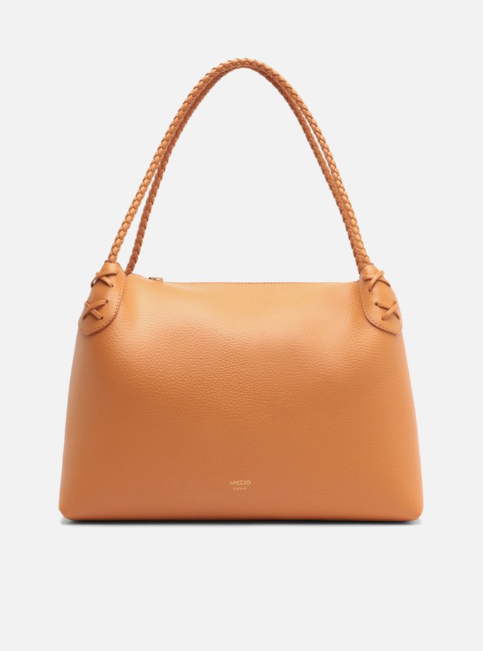 Bolsa Shopping Marrom Grande Alça Rolotê