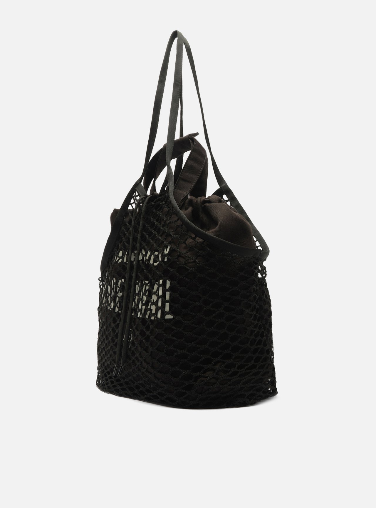 Bolsa Shopping Preta Tela Lona Grande TIG — foto 2