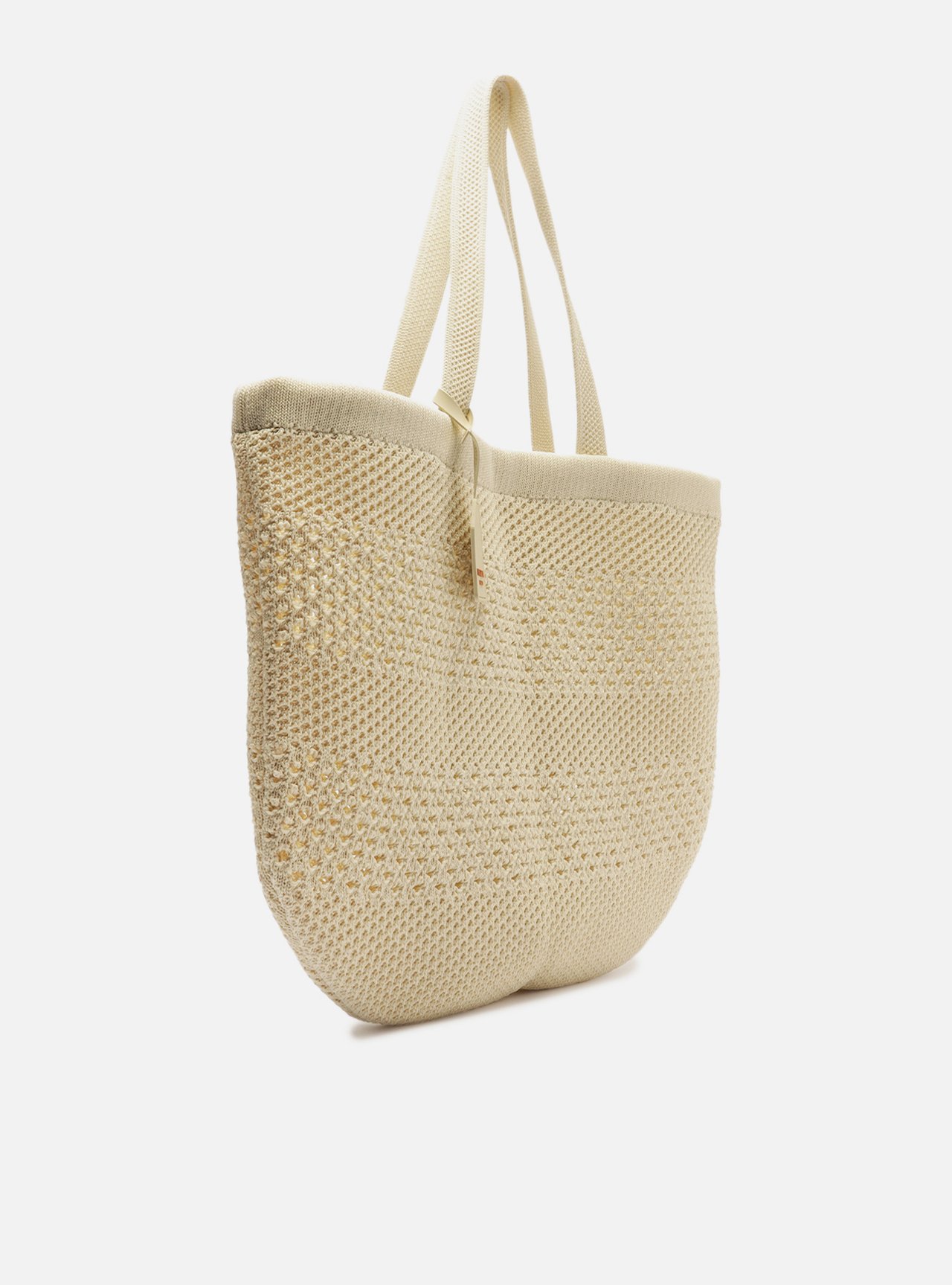 Bolsa Shopping Off-White Crochê Grande Camille — foto 5