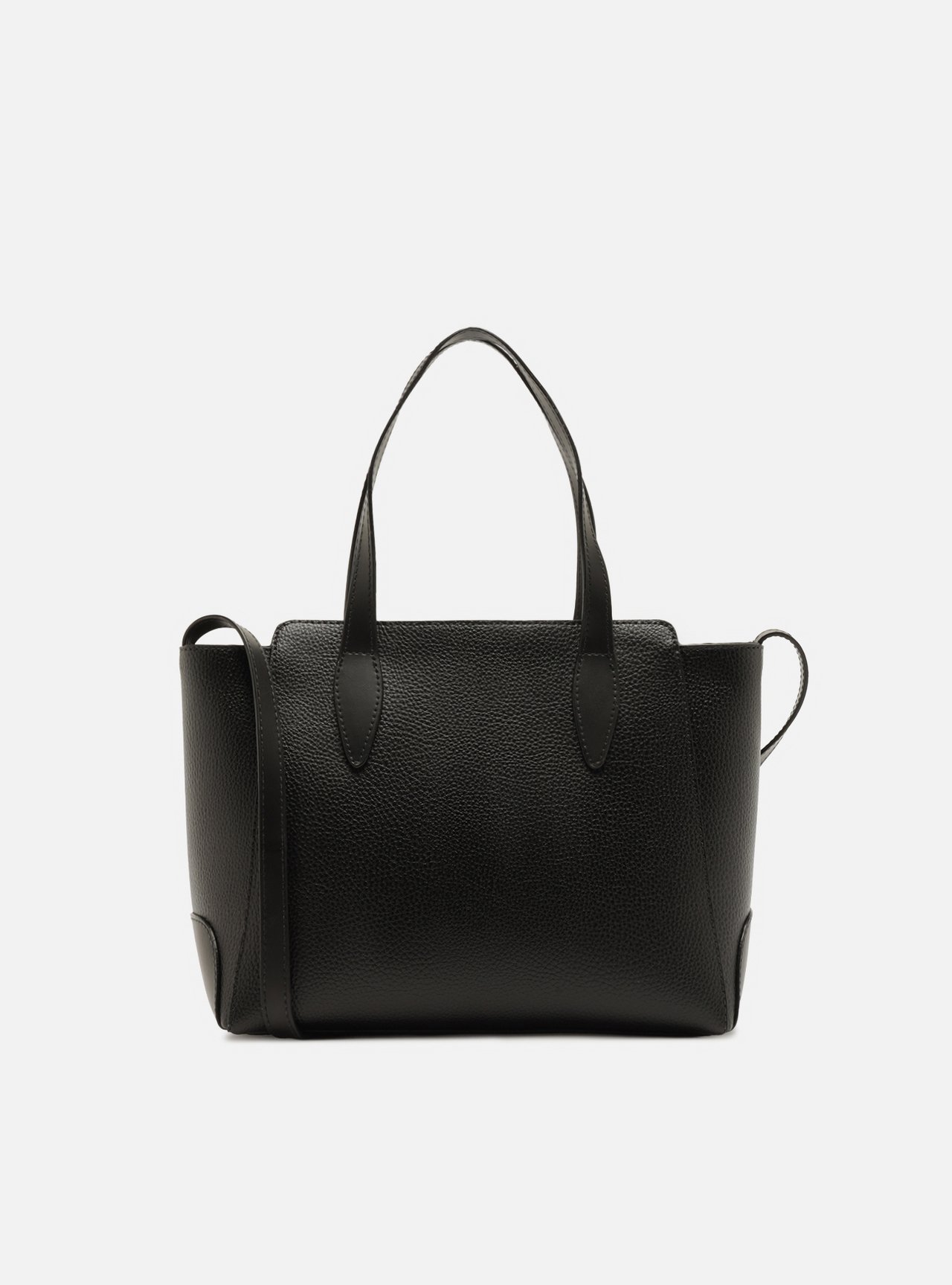 Bolsa Tote Preta Média Metais — foto 3