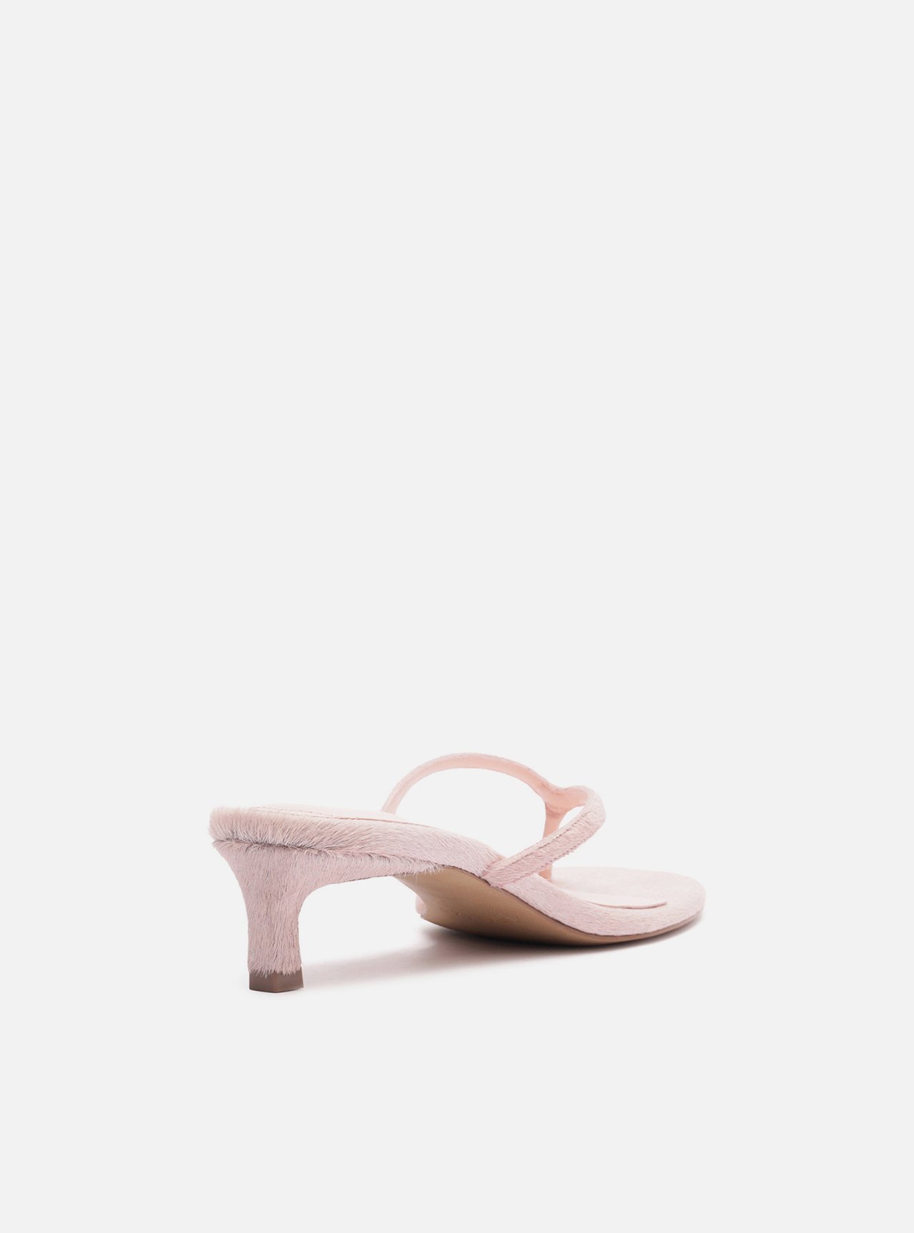 Tamanco Rosa Salto Fino Pelo Zebra — foto 3