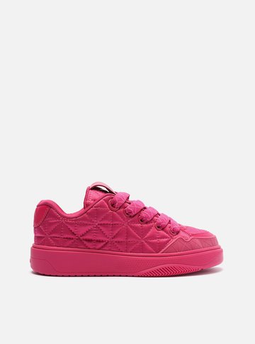 Tênis Rosa Multimaterial Matelassê A72