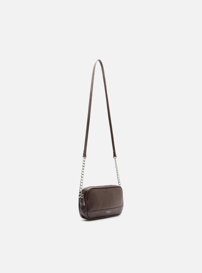 Bolsa Tiracolo Marrom Pequena Corrente Basic