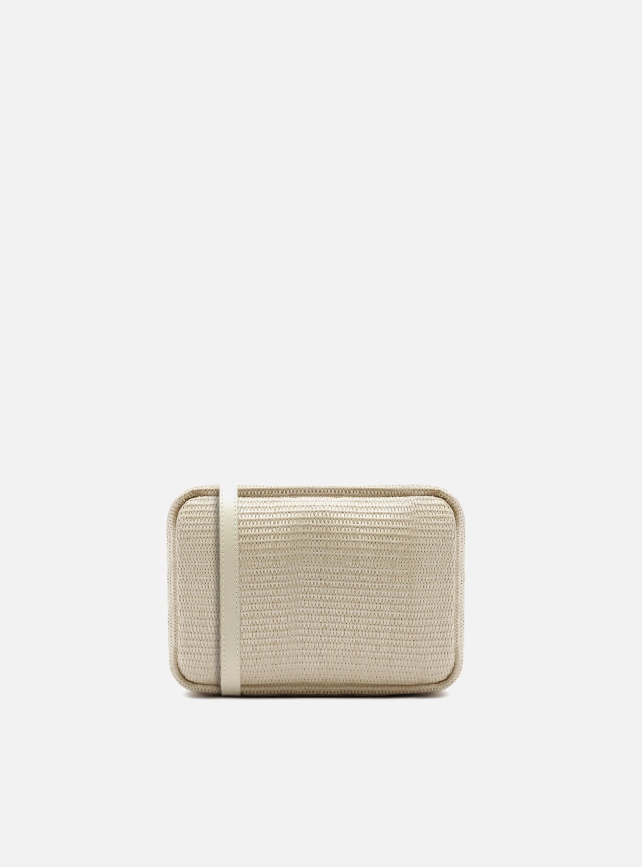 Bolsa Tiracolo Off White Palha Kika Pequena Barbicacho — foto 3