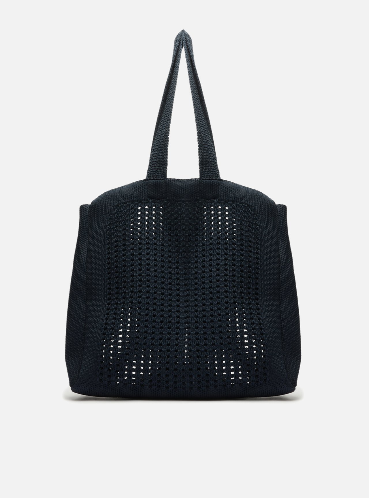 Bolsa Shopping Cinza Crochê Mônaco Grande — foto 3