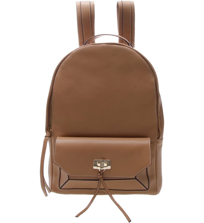 Mochila Couro Grande Vêneto Melado
