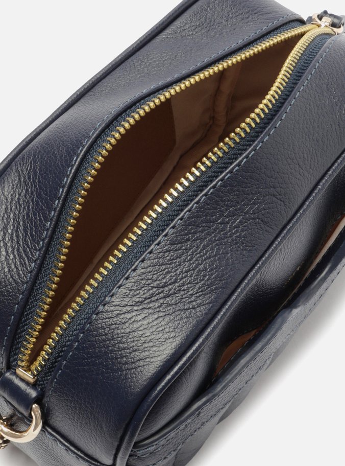 Bolsa Tiracolo Azul Couro Francine Pequena