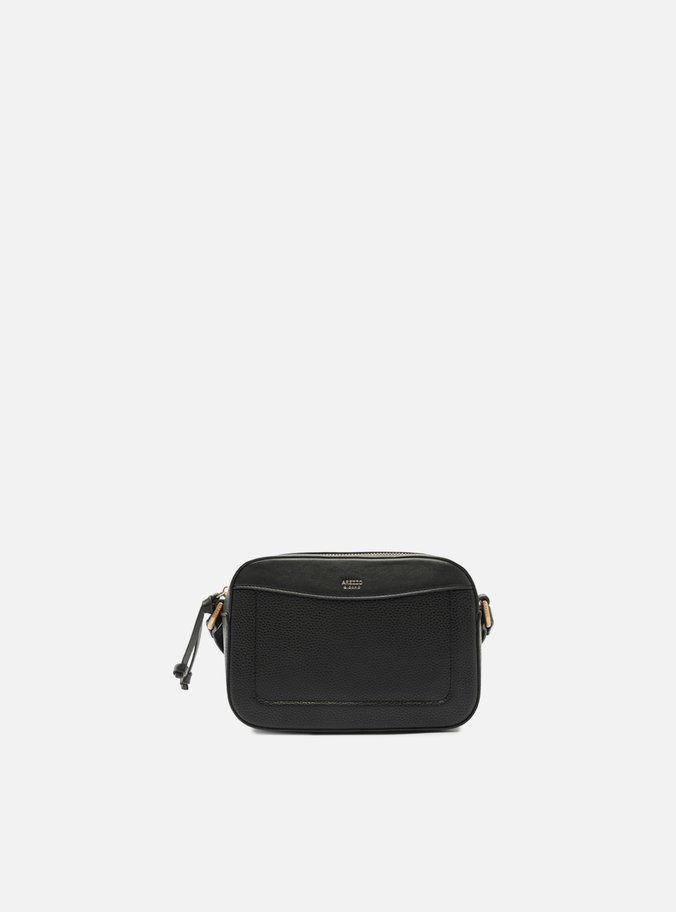 Bolsa Tiracolo Branca Pequena Granulada Metais