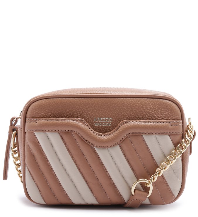 Bolsa Tiracolo Couro Tiras Pequena Multineutra
