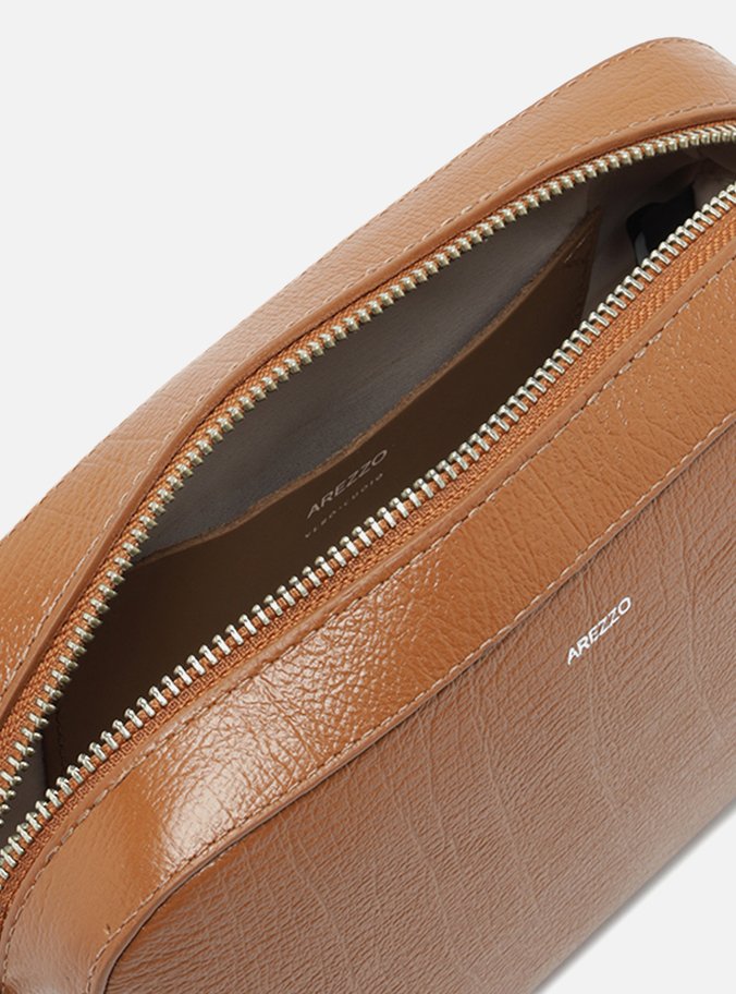 Bolsa Tiracolo Marrom Couro Abraccio 2.0 Pequena