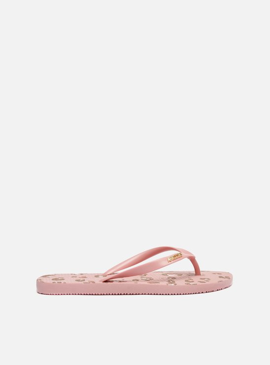 Chinelo de Dedo Animal Print Rosa Brizza