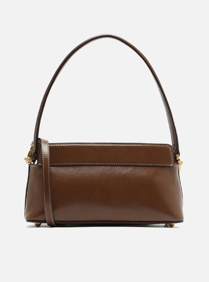 Bolsa Tiracolo Marrom Couro Pequena Victória