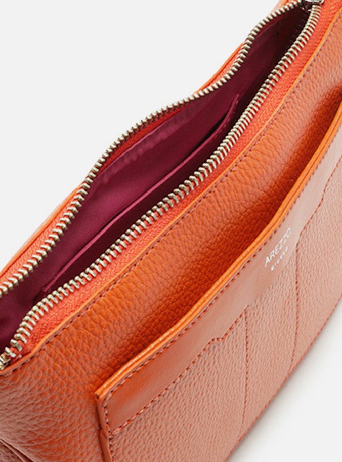 Bolsa Tiracolo Laranja Pequena Recortes
