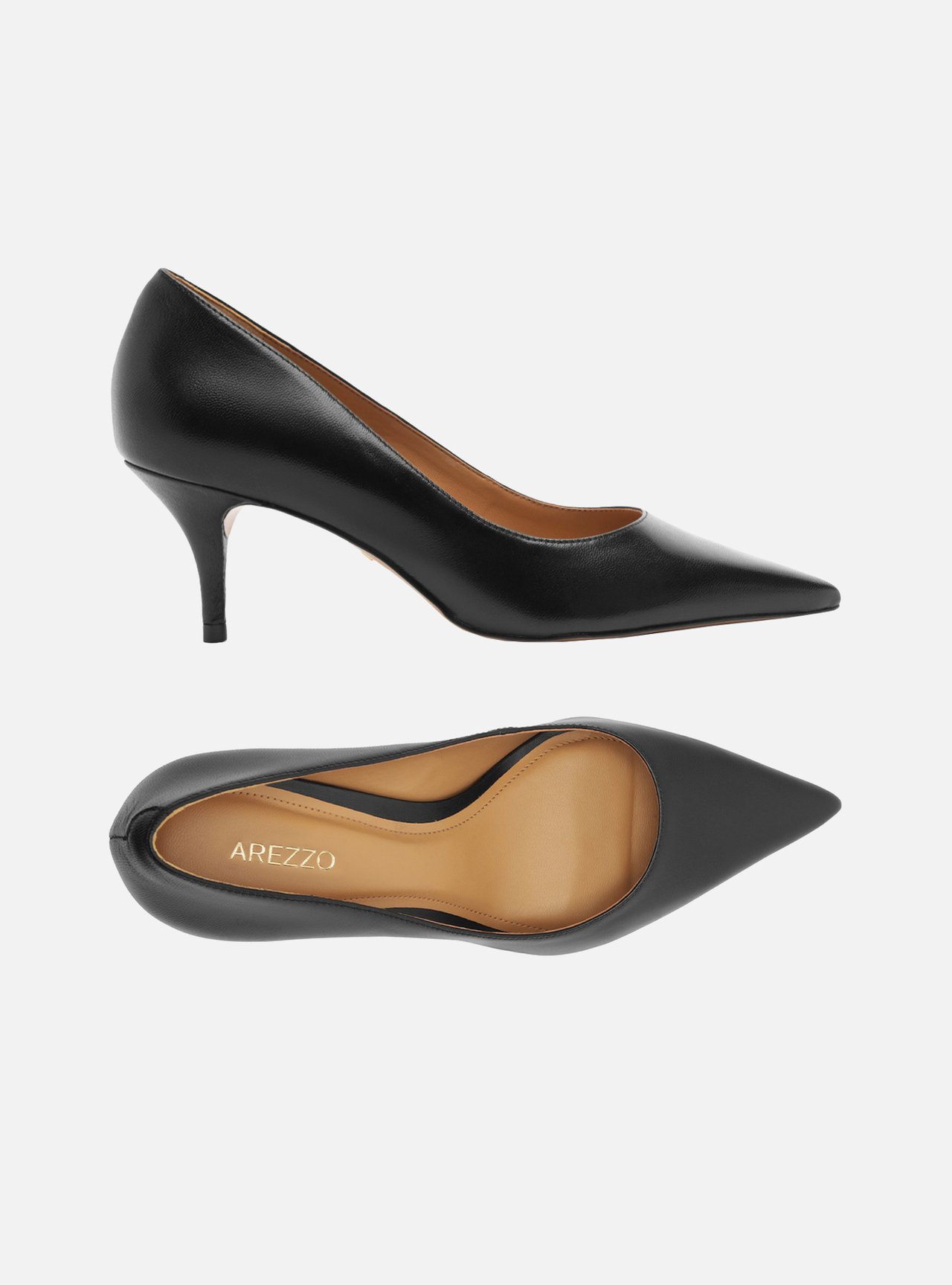 Scarpin Preto Couro Salto Fino Essencial 60 — foto 5